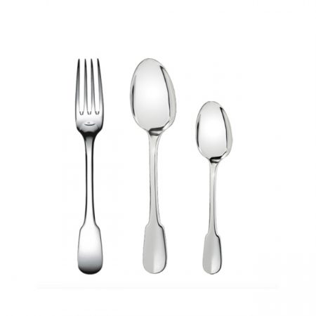 Coffret 3 couverts enfant Cluny métal argenté