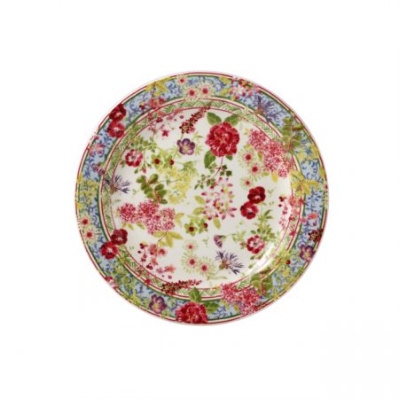 Coffret de 4 assiettes canapés Millefleurs