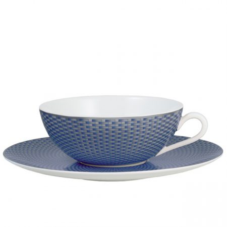 Tasse et soucoupe à thé Trésor bleu
