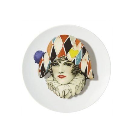 Assiette dessert "Miss Arlequin"