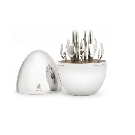 MOOD PARTY 24 couverts apéritifs en métal argenté