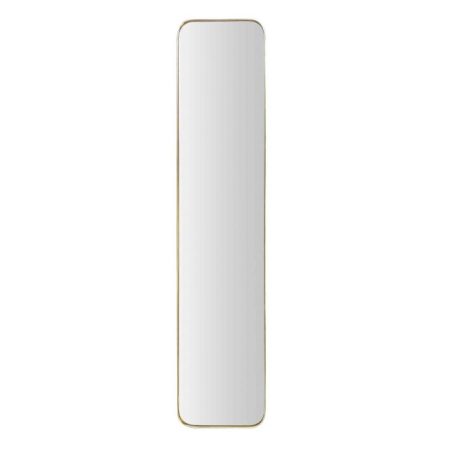 Miroir rectangulaire doré 30x140 cm