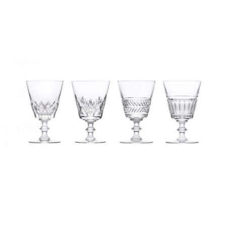 Coffret de 4 verres à pied "Galerie des Reines"