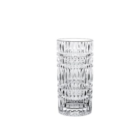 set de 4 chopes long drink en verre
