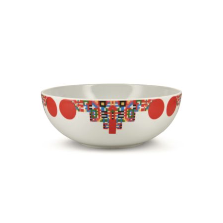 Saladier en porcelaine Holyhedrics de chez Alessi 25 cm par 9 cm