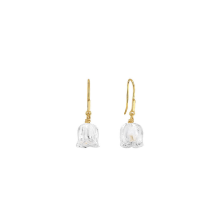 Boucles d'oreilles Muguet vermeil