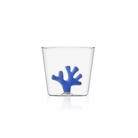 Gobelet Corail bleu en verre