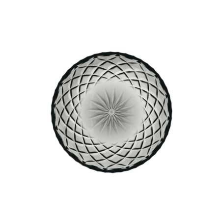 Set de 4 assiettes gris fumé 16cm