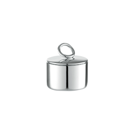 Sucrier Vertigo en métal argenté