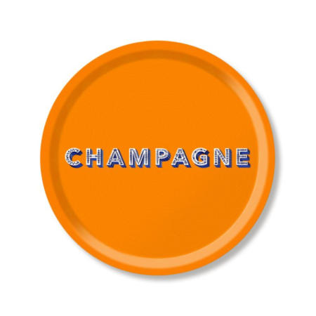 Plateau Champagne rond